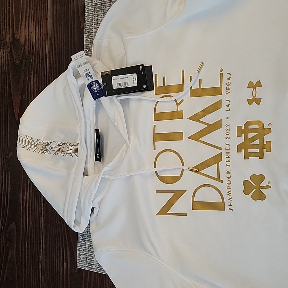 Notre Dame Shamrock Series 2022 Las Vegas Rare Variant Hoodie Under Armour